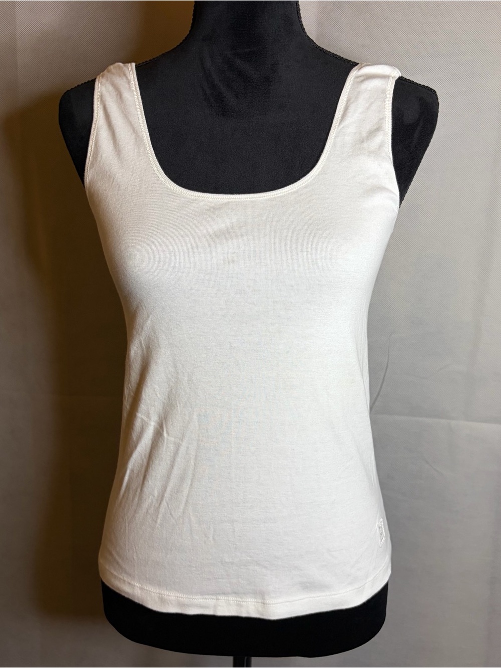 Ralph Lauren White Scoop Neck Tank - Women's